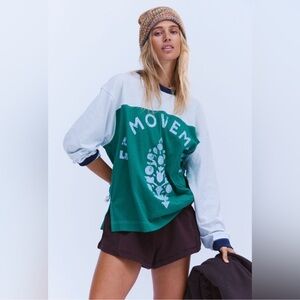 FP Movement Hustle Logo Layer. Size XSmall. NWT!!!